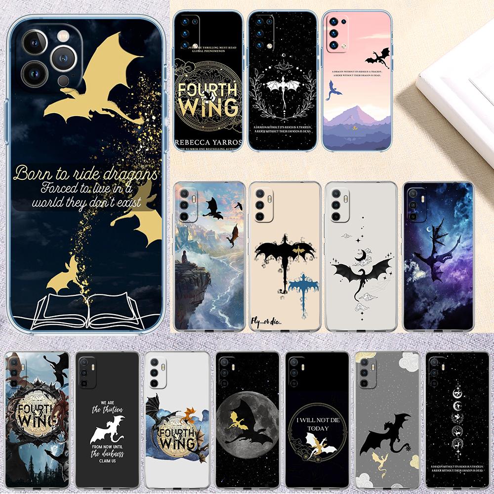Fourth wing dragons Transparent Phone Case for Motorola Moto G10 G20 G30 G31 G32 G34 G35 G41 G42 G50 G51 G52 G55 G60 G60S