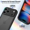 Hülle Für iPhone 17 Pro Max 16 15 14 Plus 13 12 11 Pro Max 17Air 16e Matt Transparent Linsenschutz Armor Stoßfeste Abdeckung