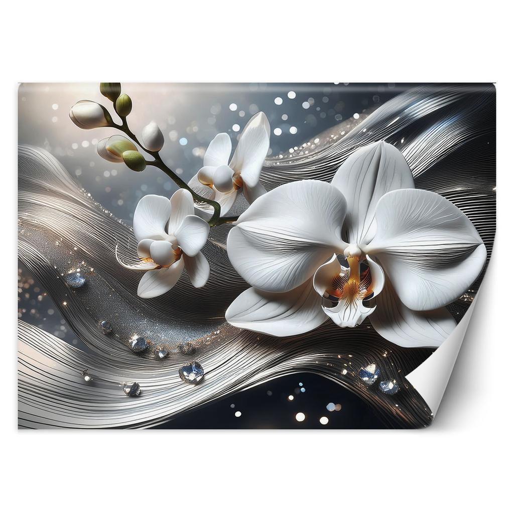 Wallpaper 3D Orchid Abstraction