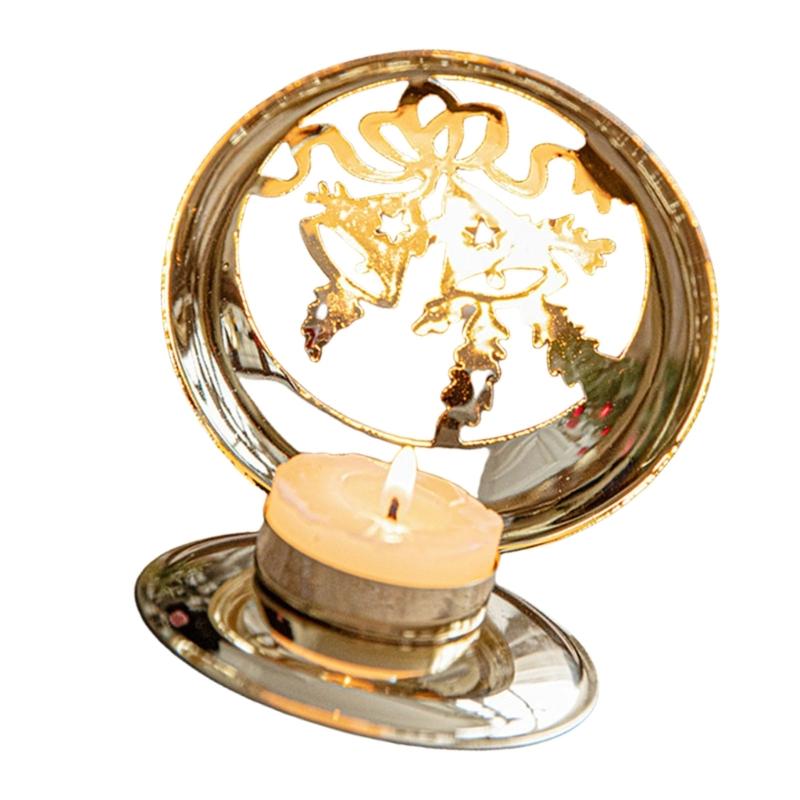 Weihnachten Gold Eisen Kerzenständer Halter Heimdekorationen Hochzeit Heimdekorationen Kerzenständer