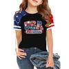 Kids Independence Day Graphic T Shirt Short Sleeve Crew Neck Casual Tee Patriotic Print Lightweight Soft Fabric