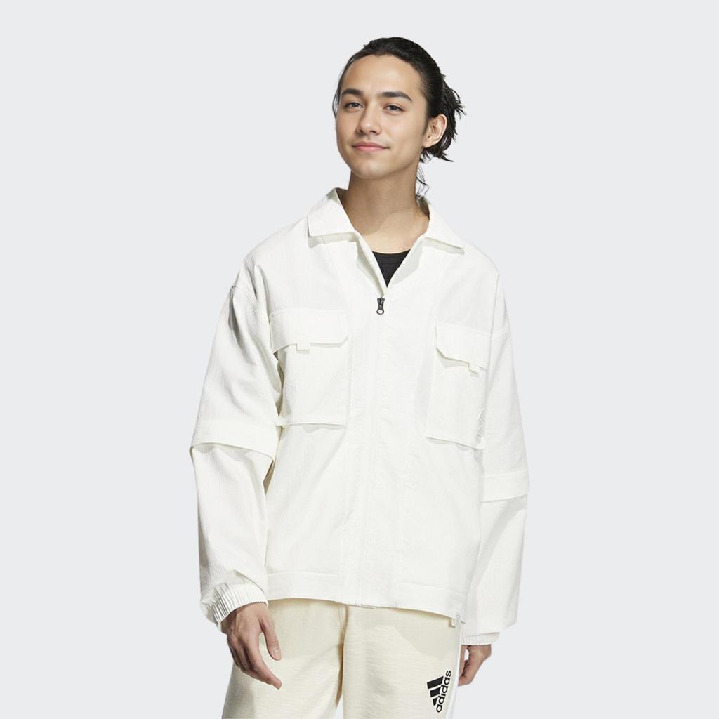 Adidas Woven Jacket Detachable Sleeves Casual Sportswear Unisex Outerwear Bright-White IA8168
