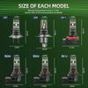 Car LED Headlight Bulbs H7 High Low Beam Mini Headlamp Plug &Play Lamp 120w Mini Wireless Car Headlight 6000K White 20000LM
