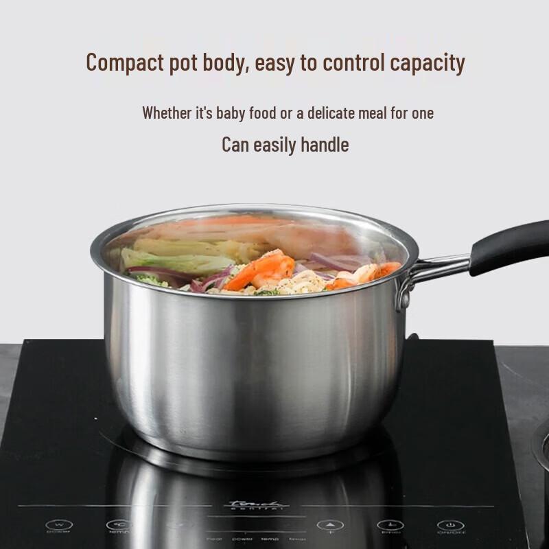 Baishide 18cm Stainless Steel Milk Pot