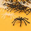 New 10Pcs Party DIY Home Decoration Halloween Luminous Rubber Fakes Spider Plastic Figure Prank Toy Funny Festive Supplies