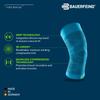 BAUERFEIND Sports Compression Knee Made in General Medical Compression Muscle Activation and Knee Stabilization Support, Germany, Device, (Black, XL)