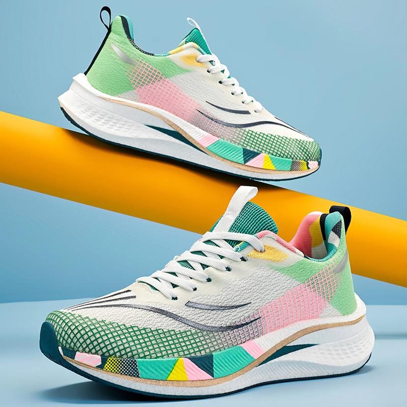 

Мужская обувь мода дышащая сетчатая беговая обувь попкорн карбоновая доска пара обувь молодежная спортивная модная обувь 33