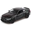 TOKAXI 1/36 Scale BMW M4 Diecast Miniature Car with Pull-Back Driving Function, Black, Birthday/Christmas Gift for Boys and Girls