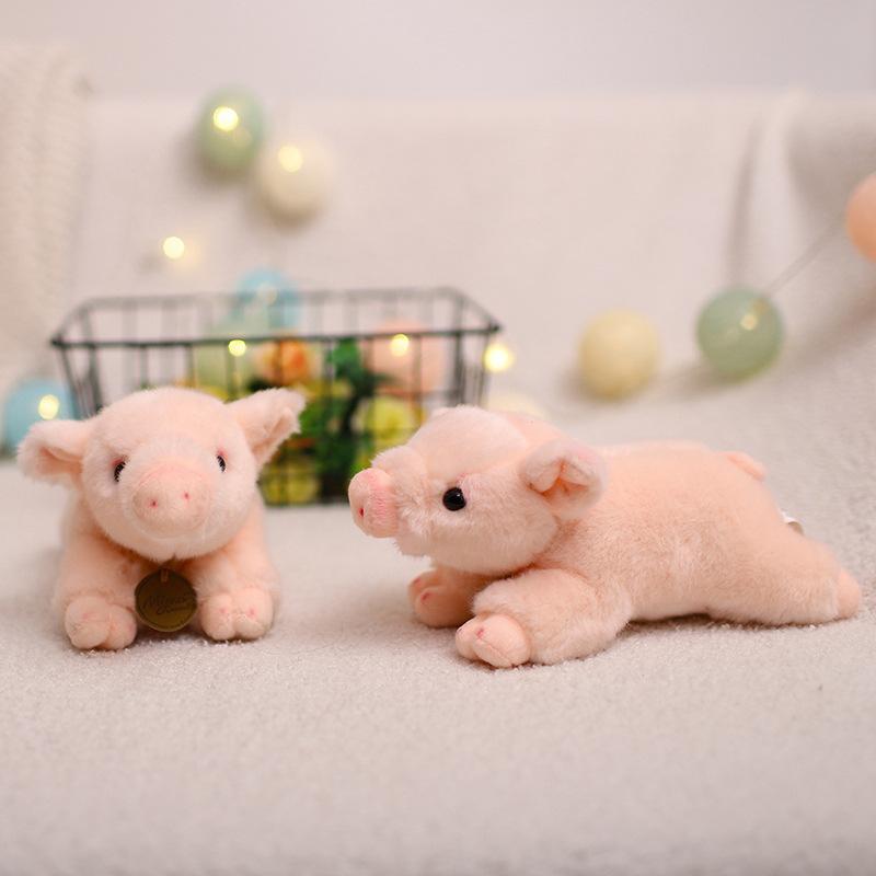 Cute Cute Lucky Piggy Doll Plush Toy Lying Pig Doll Children Sleeping Soothing Doll