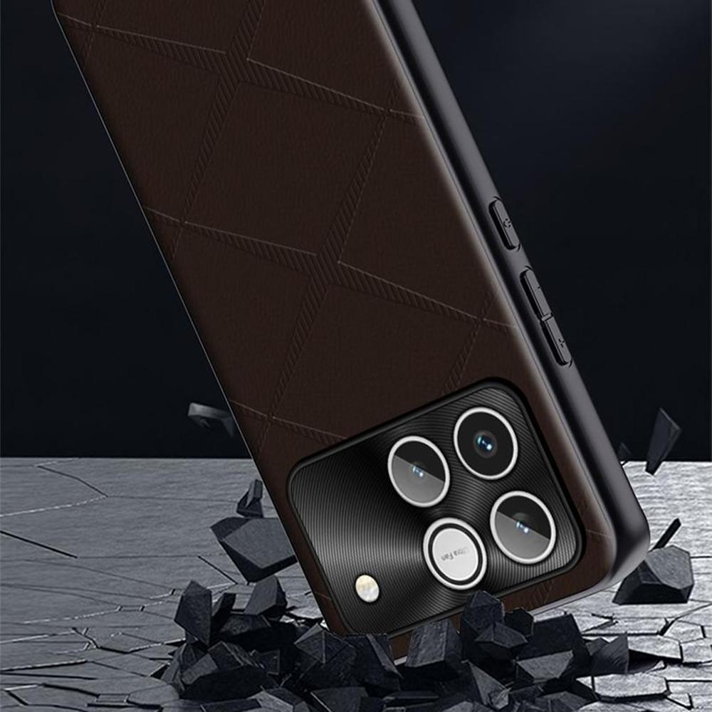 Phone Case For Honor Win 5G / Win RT 5G X-Patterned TPU PU Leather PC Anti-Drop Phone Cover