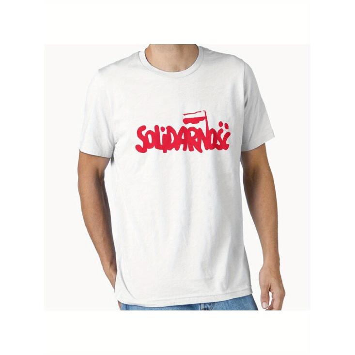 Essential T-Shirt of The Solidarity Trade Union from 1980S Poland S белый