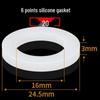 Silicone Rubber Washer for Shower Head 4-Inch Hose Seal Filter