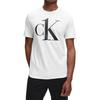 Calvin Klein Letter Print Pullover Round Neck Short Sleeve T-Shirt Men Tops White 000NM1903E-7UM