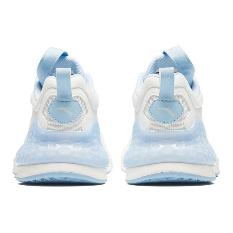 Anta Running Collection Cushioned Slip-Resistant Low-Top Running Shoes Women's White Blue Sneakers