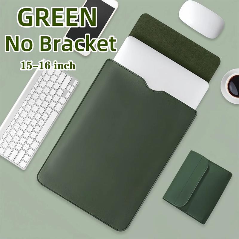 Multipurpose Laptop Sleeve 13/14/15/16 Inch With Bracket Waterproof Laptop Bag Laptop Case Macbook Sleeve Air Pro PU Leather