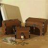 14.5*10*9.5cm Wooden Money Box With Lock And Key Secure Wood Piggy Bank For Saving Money Home Storage Boxes Bins Accessories