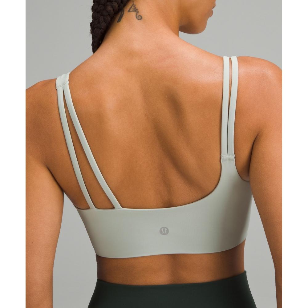 Lululemon Soft Foam Cup Asymmetrical Bra  Light Support  D DD Cup jaDe Grey