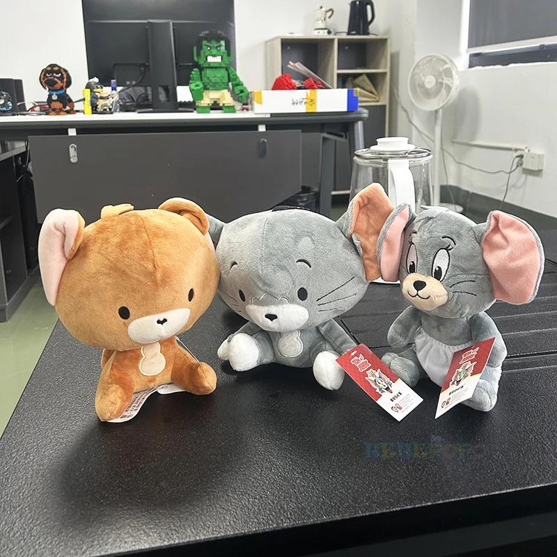 Classic Anime Tom And Jerry Plush Doll Original Factory Cartoon Movie Figures Cat Mouse Cute Stuffed Animals Toy 13Cm-30Cm Ce