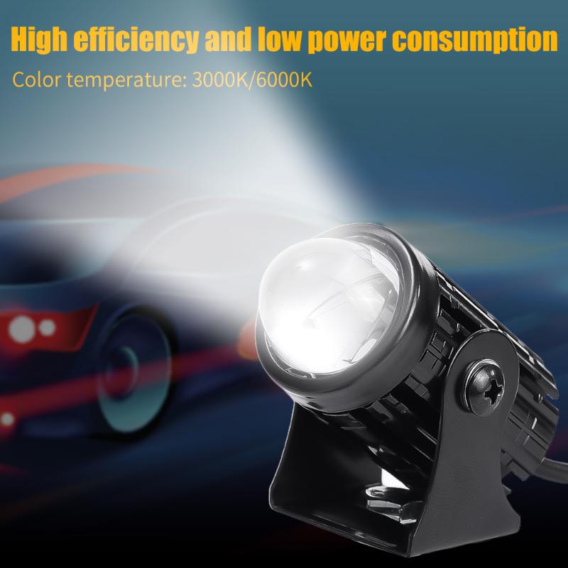 Waterproof Dual Color Small Steel Cannon LED  Bright Car and Motorcycle Headlights Electric Vehicle LED Lamp Auto Headlight Bulb