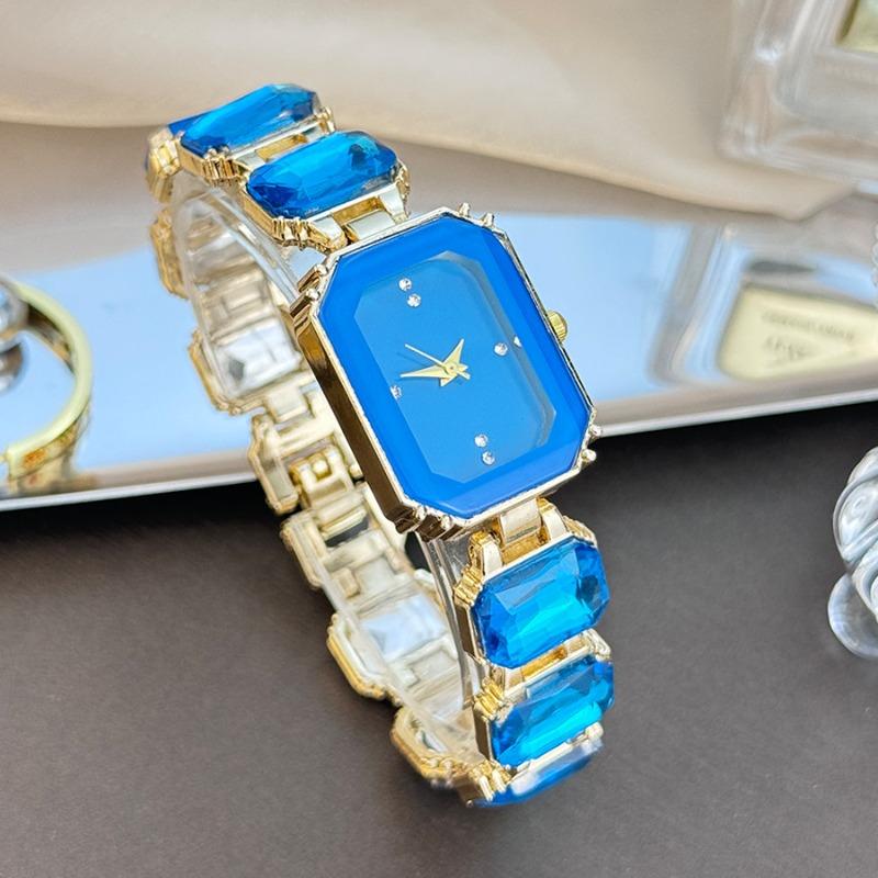 2025 Neue Damen Uhren Luxus Diamant Quadratisch Quarzwerk Edelstahl Uhr Original Gold Mode Kleid Damen Uhr
