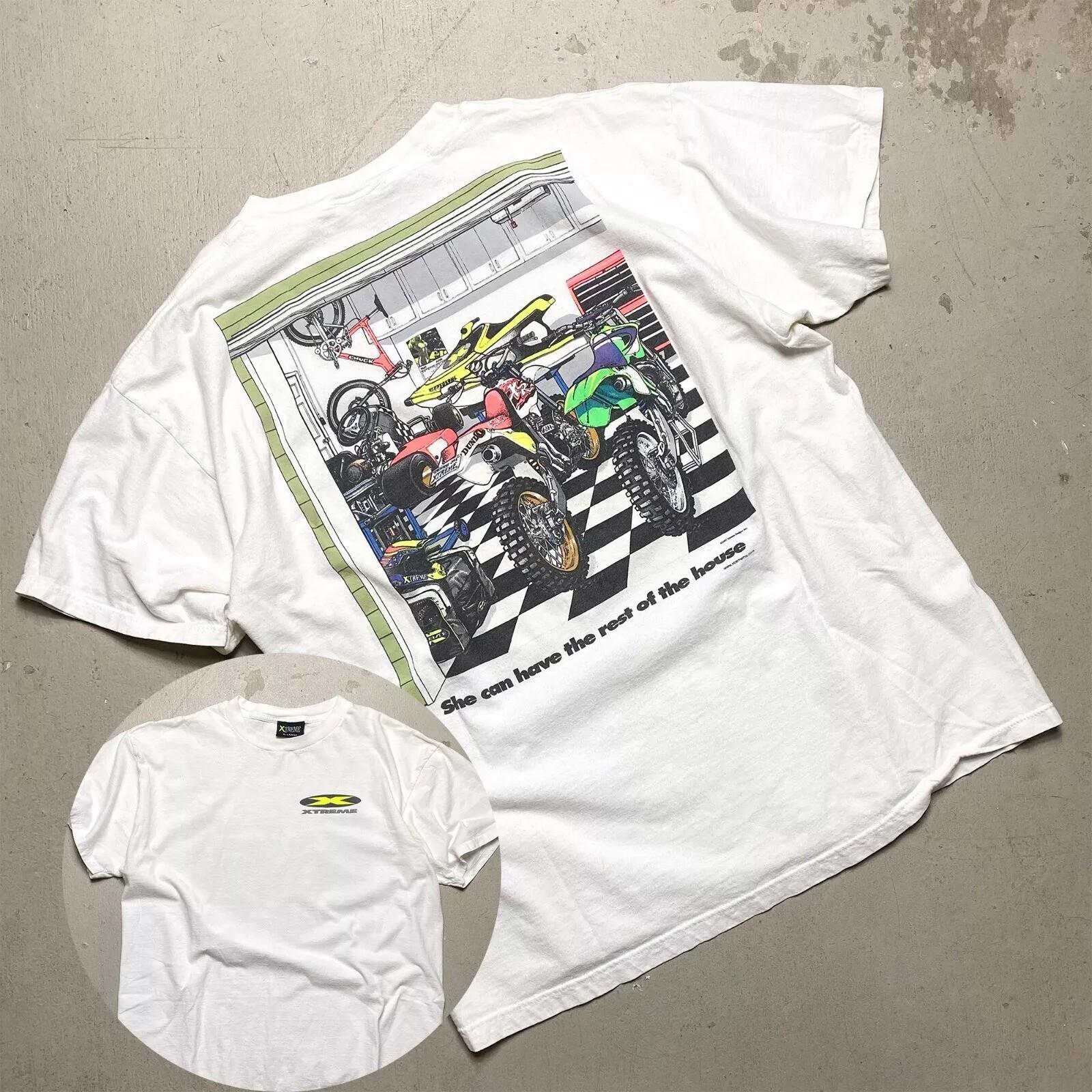 Vintage 1997 Xtreme Racing Motocross T-shirt Cotton Unisex Size S5XL M