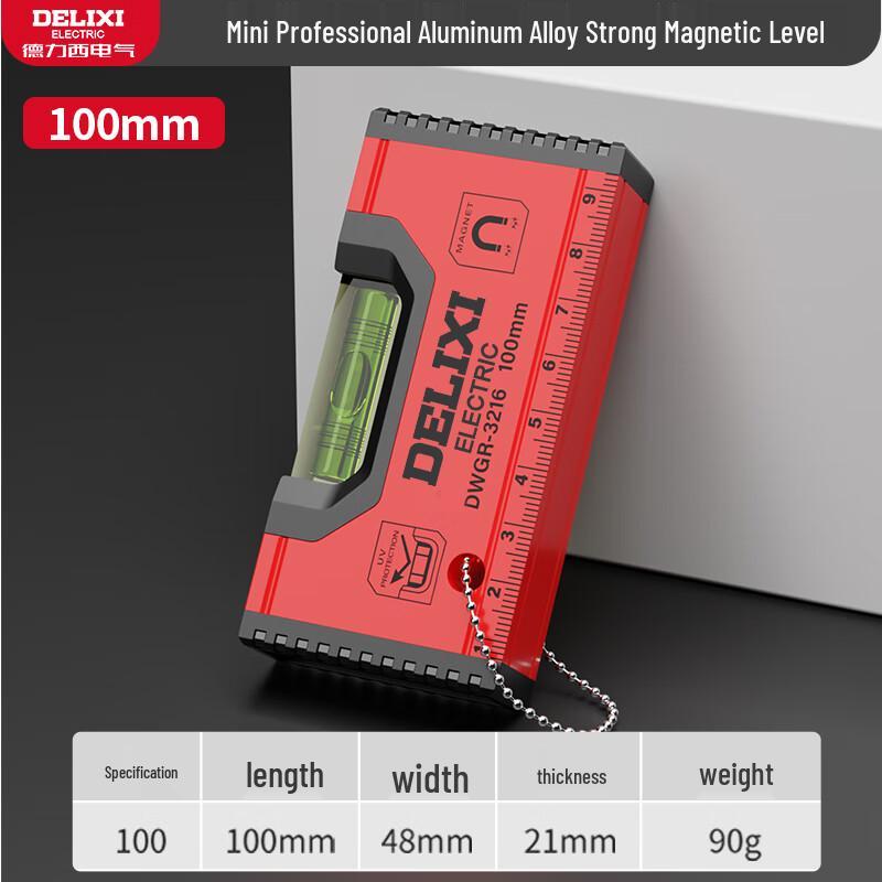 Delixi Magnetic Aluminum Alloy Spirit Level Professional