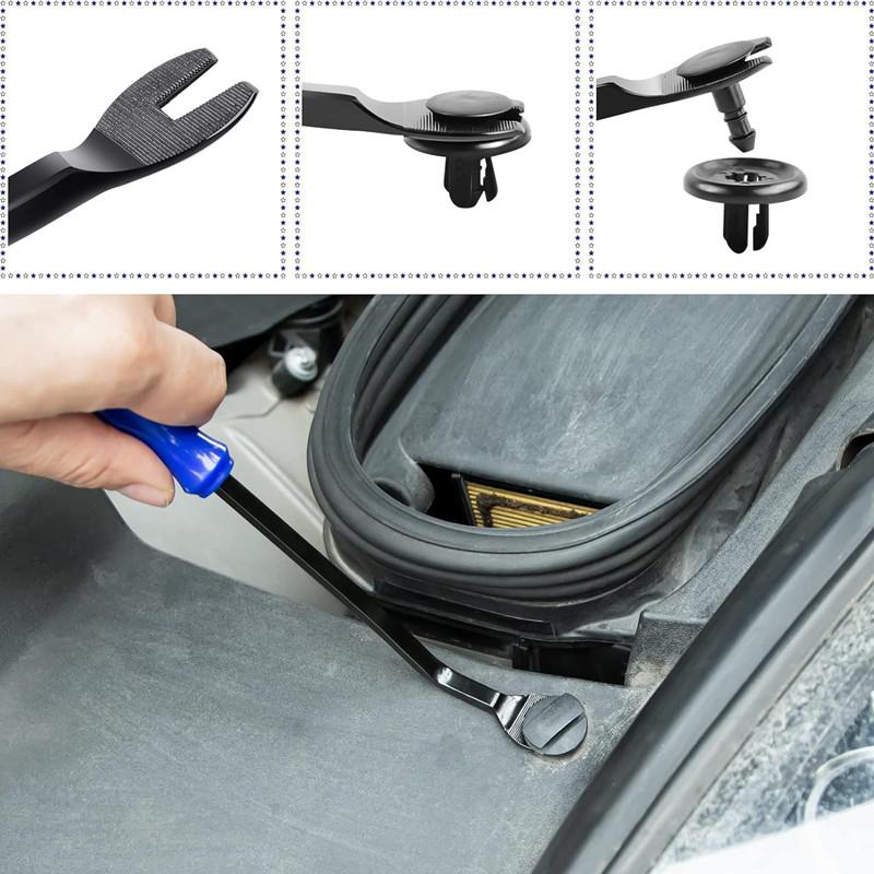 Auto Trim Removal Tool Kit, No Scratch Plastic Pry Tool Kit - Interior Door Panel Clip Fastener Removal Set For Vehicle
