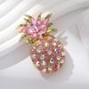 European and American New Colored Fruit Pineapple Brooch Design Sense Niche Fashion Corsage Women's Accessories Pin Jewelry