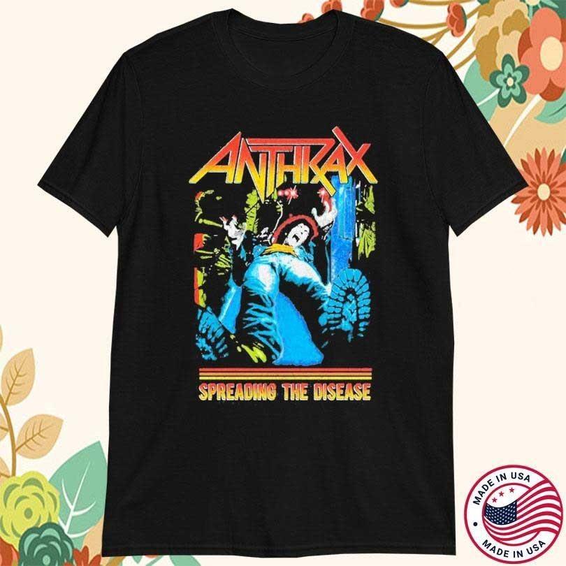 Hot Anthrax - Spreading The Disease Shirt gift for fan S-234XL Black Men TT140 Unisex T-Shirt XXXXL
