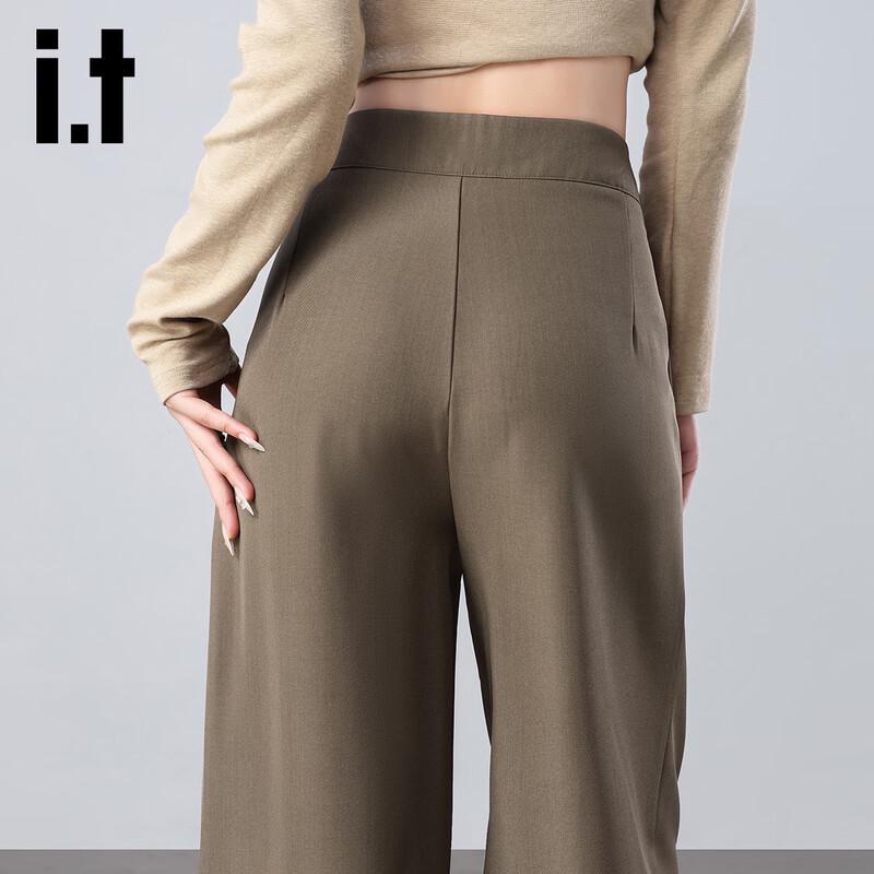 Izzueit Women's Loose Straight Leg Trousers