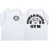 Summer Gym T-Shirts 100 Cotton Oversized Men T Shirt Graphic Print Sport Women's Tee High Quality Men's Clothes