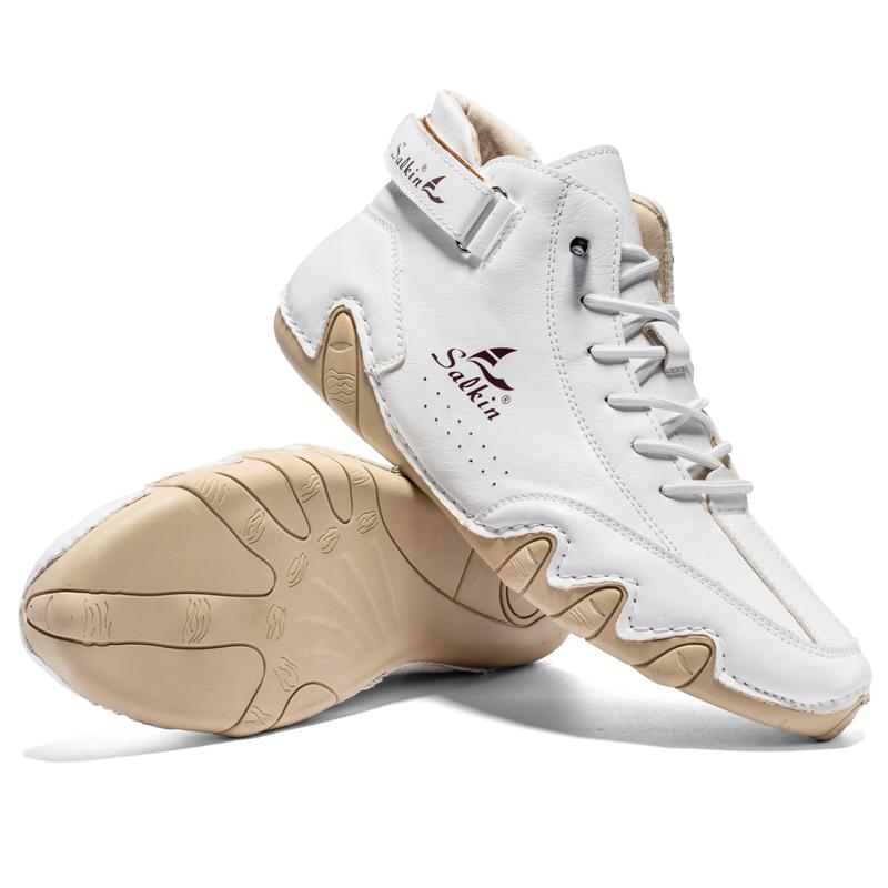 Brand Men's Boots Leather Men Ankle Boots Work Boots Outdoor Casual Sneakers Handmade Men's Luxury Boots Leather Designer Boots