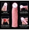 Realistic Penis Extension 7.5cm Cock Sleeve Reusable Silicone Penis Delay Enhancer Condoms