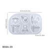 Easter Silicone Earring Molds DIY Easter Crafting Stencil Butterfly Flower Rabbit Egg Design Holiday Earring Molds For Women