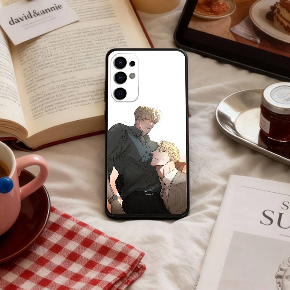 BL Manhwa R-roses And Champagne Phone Case For Samsung S 25,24,23,22,30,21,10,9,Ultra,Plus,Lite,FE,4,5 G Soft Black Case