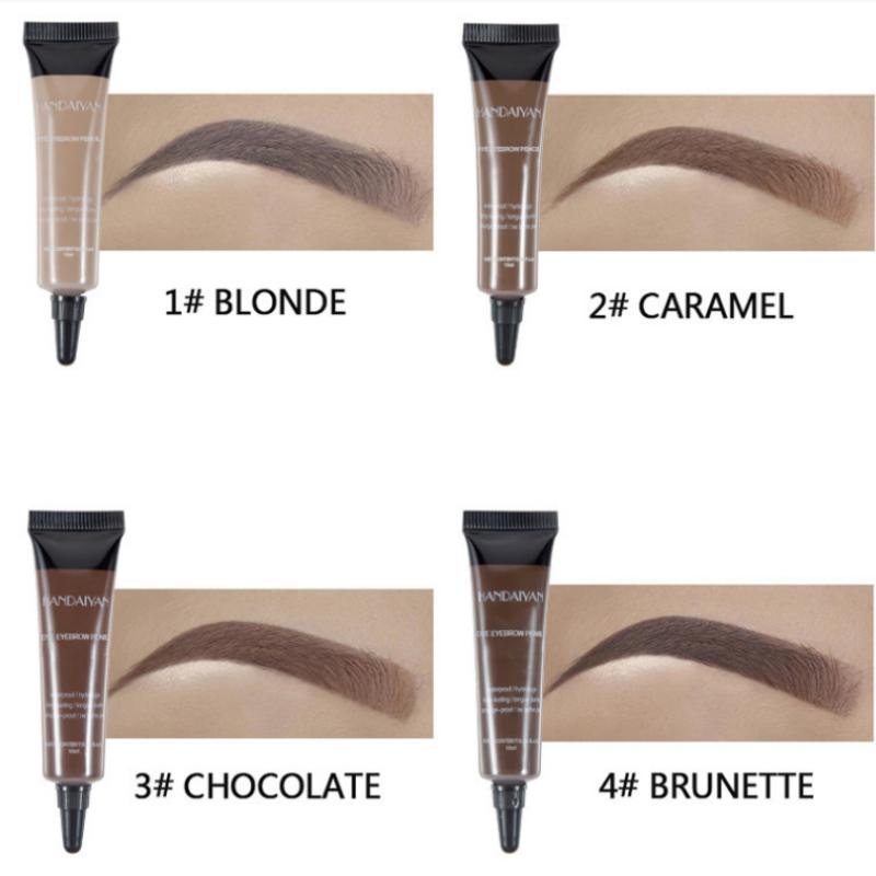 6 Colors Eyebrow Cosmetics Toothpaste  Waterproof  Eyebrow Tattoo Natural Long Lasting Makeup Paint  Eyebrow Cream