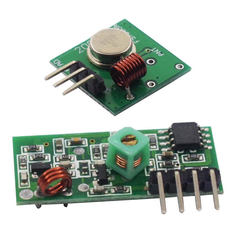 

5 шт. Бездротовий радіочастотний передавач-приймач 433 МГц 3,5-12 В/DC5V Модуль дистанційного керування 10 мВт Бездротовий модуль дистанційного керування для Arduino