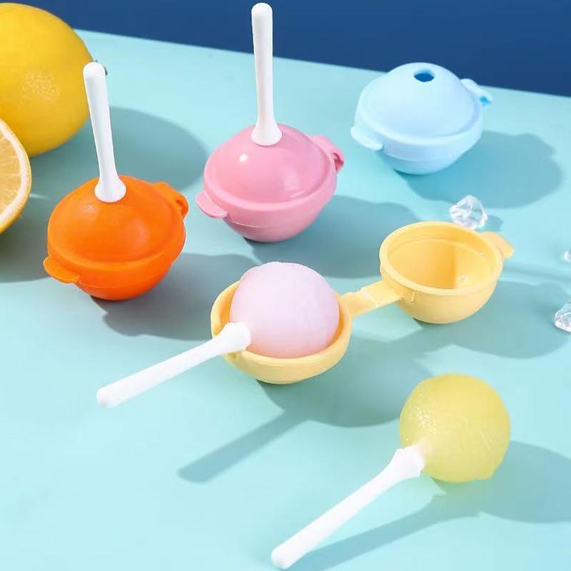 

Mini Silicone Popsicle Mold Lollipop Ice Tray Food Grade Reusable Non-Stick Stackable Ice Cream Mould For Egg Bites Food Storage OneSize