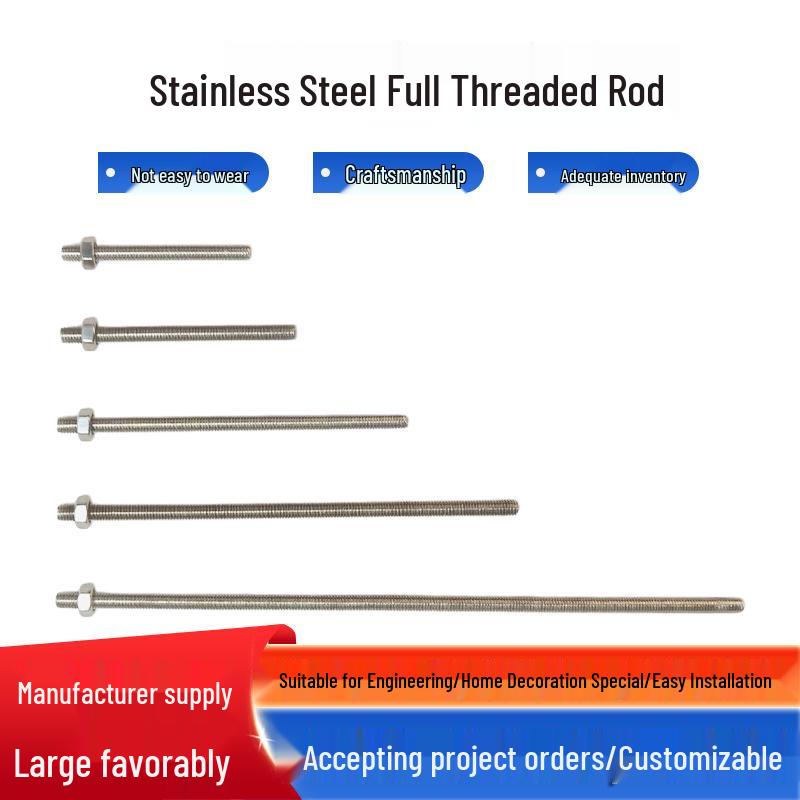 304 Stainless Steel M8/M10 Threaded Rod Bolt Stud