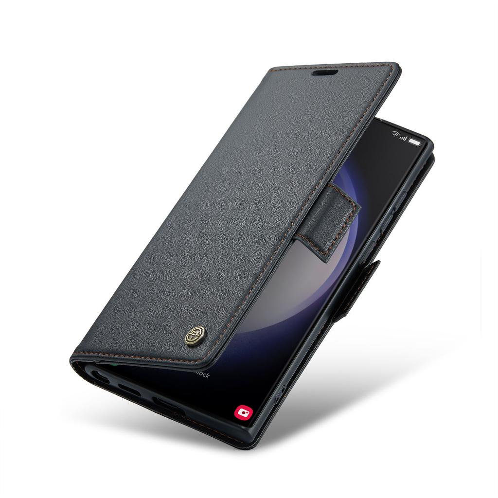 CaseMe for Samsung Galaxy S23 Ultra S22 Plus S21 S20 FE S10 Note 20 10 Leather Flip Wallet Case Magnetic Card Holder Phone Cover