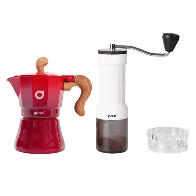 Gozzi Moka Pot & Grinder Gift Set