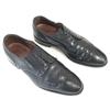 Lata 80.-90. USA Vintage Allen Edmonds Lombard Goodyear Welt Wingtip 9.5D / 27.0cm / Czarny(UŻYWANY)