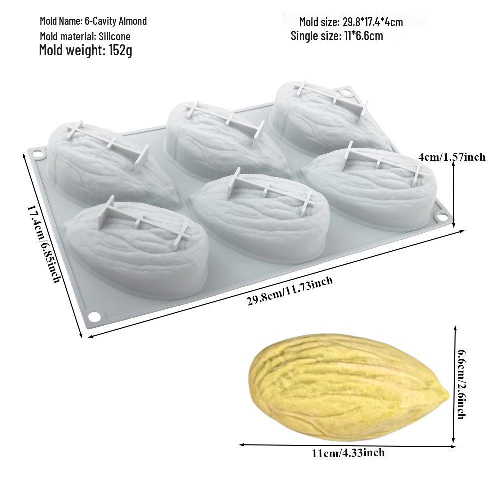 Stampi in Silicone 3D per Mousse di Frutta: Pera, Mela, Ananas, Pesca, Durian, Lampone.