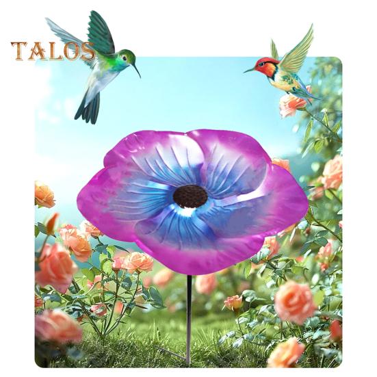 Bird Bath with Metal Stake Simple Installation Weather-Resistant Adjustable Height Outdoor Bird Feeder Stand Decor