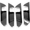XITER 4pcs ABS Carbon Fiber Inner Door Handle Decoration Cover Door Bowl Trim for Toyota RAV4 2019 2020 2021 2022 2023 2024 2025