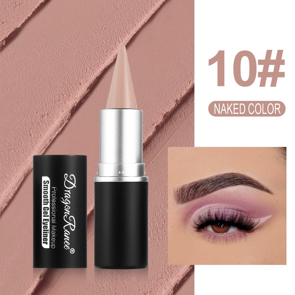 12 Colors Colorful Eyeliner Long-Lasting Waterproof Smudge-Proof In Black White Blue Purple Green Versatile for Lip Liner & Eye Makeup