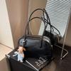 Premium Portable Bowling Textured Bag New Women's Bag Versatile Shoulder Underarm Bag Handbag