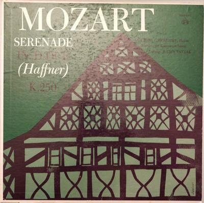 LP Record MOZART  Serenade In Ddur Haffner K.250 MMS2106 Musical Masterp 1958 Germany Classical Used