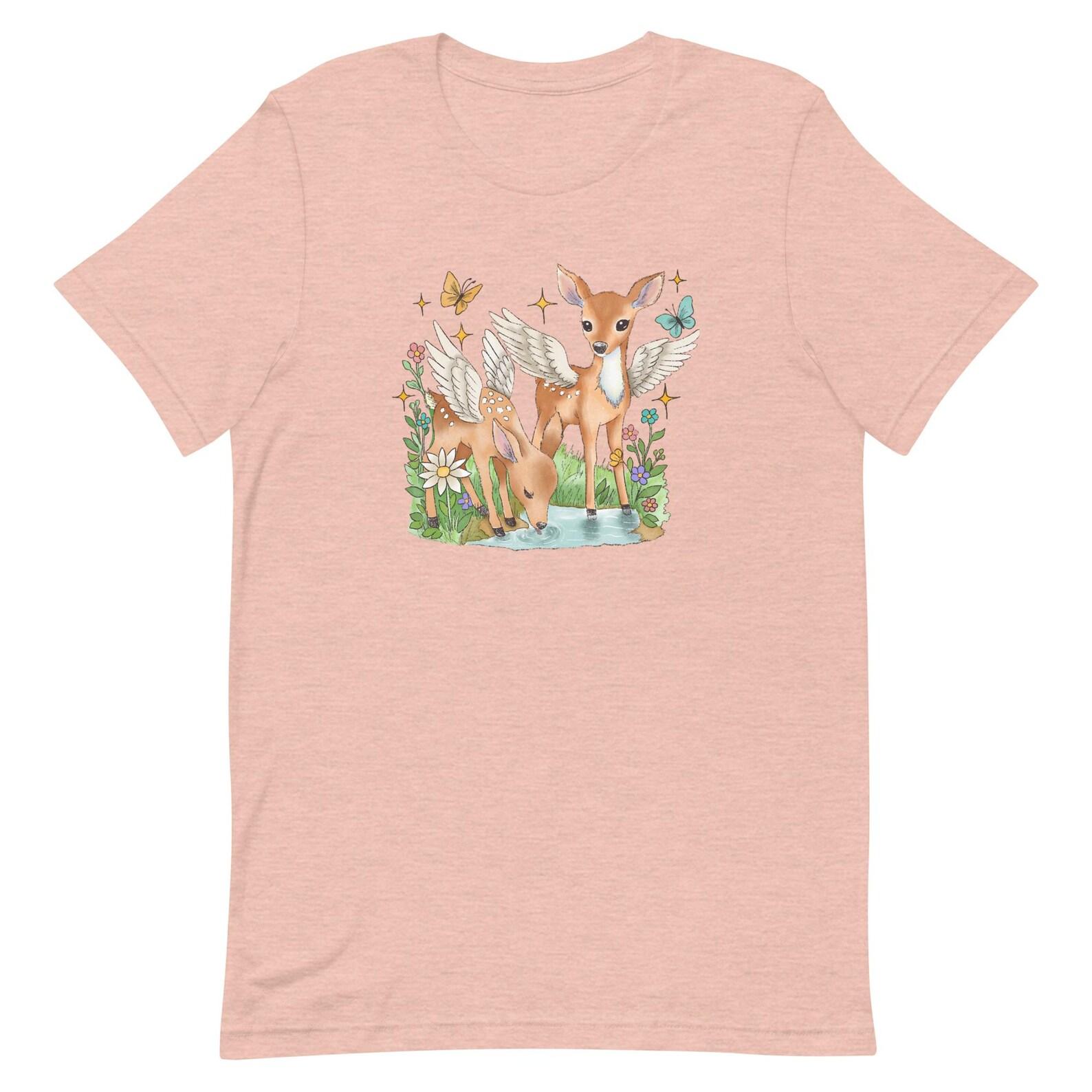 Meadow Deer (No Text) Unisex t-shirt 4XL