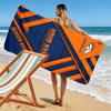 Name Custom Denver Broncos Print Beach Towel, Large Soft Quick Dry Towel for Beach Camping Swimming